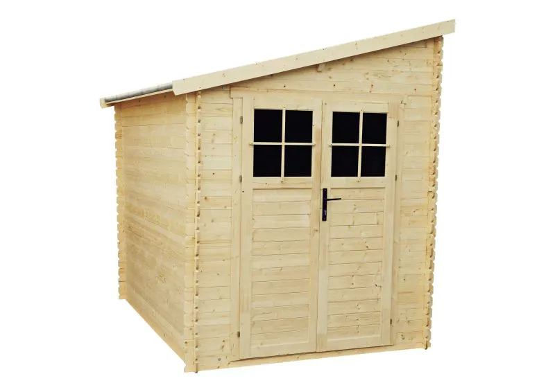 Abri de jardin Wels - 2,65 x 1,90 mètres en madriers de 19 mm