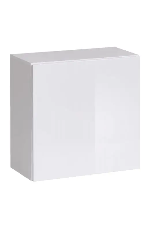 Armoire suspendue Fardalen 09, Couleur : Blanc - dimensions : 60 x 60 x 30 cm (h x l x p), avec deux compartiments