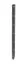 Poteau de clôture mod. A, Finition:  Revêtement anthracite, Pour hauteur de clôture: 63 cm, Longueur: 110 cm, Points de fixation: 4