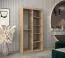 Armoire penderie à portes coulissantes Robinyera 01 avec miroir | Chêne Sonoma | 200 x 100 x 62 cm | Design moderne et gain de place