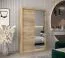 Penderie à portes coulissantes avec miroir | Chêne Sonoma | 200 x 120 x 62 cm | Design moderne