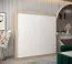 Armoire à portes coulissantes / Penderie Bisaurin 6A, Couleur : Chêne de Sonoma / Blanc mat - Dimensions : 200 x 250 x 62 cm ( H x L x P)