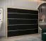 Grande armoire portes coulissantes Jan 06A | Chêne de Sonoma & Wengé | 200x250x62 cm | Rangement fonctionnel