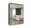 Armoire penderie Eiger 130 | Portes battantes Soft-Close | 2 tringles | Cachemire | 1,5 m de large | Poignées noires