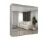 Armoire penderie Eiger 137 | 2 portes battantes | Blanc | 2 m de large | Poignées or | Soft-Close