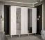 Grande armoire avec suffisamment d'espace de rangement Jotunheimen 201, couleur : blanc - dimensions : 208 x 200,5 x 62 cm (h x l x p)