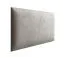 Panneaux rembourrés, lot de 10, Couleur : Gris, housse : velours, dimensions : 38 x 30 cm
