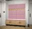 Elégant panneau mural Couleur : Rose - Dimensions : 42 x 42 x 4 cm (H x L x P)
