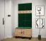 Panneau mural de style moderne Couleur : Vert - Dimensions : 42 x 42 x 4 cm (H x L x P)