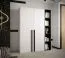 Armoire blanche moderne 184 x 50 x 42 cm | 2 compartiments | Tringle à vêtements | Finition mate