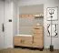 Panneau mural moderne Couleur : Beige - Dimensions : 42 x 42 x 4 cm (H x L x P)