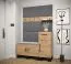 Panneau mural au design élégant Couleur : Gris - Dimensions : 42 x 42 x 4 cm (H x L x P)