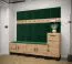Panneau mural de style moderne Couleur : Vert - Dimensions : 42 x 42 x 4 cm (H x L x P)
