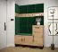 Panneau mural de style moderne Couleur : Vert - Dimensions : 42 x 42 x 4 cm (H x L x P)