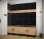 Panneau mural au design élégant Couleur : Anthracite - Dimensions : 42 x 42 x 4 cm (H x L x P)