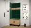 Panneau mural de style moderne Couleur : Vert - Dimensions : 42 x 42 x 4 cm (H x L x P)