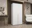 Armoire 1 mètre Eiger 04 | Blanc élégant | Portes battantes soft-close | Poignées cachemire | Chambre à coucher