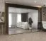 Armoire penderie 3 m Eiger 164 | 6 portes miroir | cachemire | Soft-Close | 4 étagères & 4 tringles