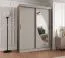 Armoire penderie Jorasses 12 | Portes coulissantes | 1 porte miroir | 150 cm | Kaschmir | 5 compartiments