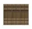 Armoire à portes vitrées avec éclairage intérieur Neiafu 49, Couleur : Cachemire, Système de fermeture Soft-Close, trois tringles à vêtements, dimensions : 224 x 272 x 56 cm