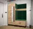 Panneau mural de style moderne Couleur : Vert - Dimensions : 42 x 42 x 4 cm (H x L x P)