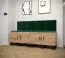Panneau mural de style moderne Couleur : Vert - Dimensions : 42 x 42 x 4 cm (H x L x P)