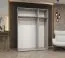 Armoire penderie 3 portes battantes | 2 tringles à vêtements | Soft-Close | 1,5 m | Cachemire & noir