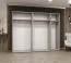 Armoire à portes battantes avec miroirs Korab 152 | Cachemire | 5 portes miroir | Largeur 2,5 m | Soft-Close