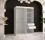 Armoire Balmenhorn 53 blanche mate | 200 x 120 x 62 cm | 5 étagères, 2 penderies