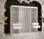 Armoire de style simple Balmenhorn 85, Couleur : Blanc mat - Dimensions : 200 x 180 x 62 cm (h x l x p), avec une porte à miroir