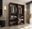 Armoire / Couleur : Noyer Warmia / 8 portes battantes / 6 compartiments / Système de fermeture Soft-Close / 2 tringles à vêtements / 160 x 52 x 203 cm / Finition haut de gamme / Pour chambre à coucher