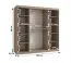 Armoire / Armoire à portes coulissantes / Cachemire / 10 compartiments / 2 tringles / porte miroir décorative / 180 x 62 x 200 cm / Pour chambre à coucher