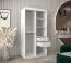 Armoire penderie Jorasses 02 blanc | 1 porte miroir | 100 cm large | portes coulissantes | 5 compartiments | 2 tringles
