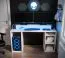Bureau blanc Belledonne 01 | 4 compartiments | 90 x 138 x 50 cm | Bois stratifié