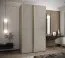 Penderie / Armoire à portes coulissantes / 245,5 x 140 x 64 cm / 6 compartiments / 2 tringles à vêtements / 2 portes coulissantes / 6 étagères / Couleur : Cachemire / Soft-Close