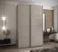 Penderie / Armoire à portes coulissantes / 245,5 x 160 x 64 cm / 2 tringles à vêtements /2 portes coulissantes / 11 compartiments / 6 étagères / Couleur : Cachemire / Soft-Close