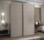 Penderie / Armoire à portes coulissantes / 245,5 x 200 x 64 cm / 2 tringles à vêtements / 2 portes coulissantes / 11 compartiments / 6 étagères / Couleur : Cachemire / Soft-Close