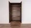 Armoire Engordany 05 | Hêtre massif laqué | Portes battantes | Tiroir intégré | Couleur noyer | 200 x 90 x 58,5 cm