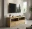 Meuble TV bas Vanimo 03 | Chêne naturel | 57 x 140 x 42 cm | Design moderne et rangement pratique