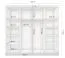 Armoire penderie à portes coulissantes avec miroir | 218 x 233 x 61 cm | Chêne / Artisan | Gorski 74 | 3 portes | 12 compartiments | grande capacité