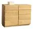 Chambre complète 6 pièces Fazenda | Style moderne | Finition chêne naturel | Nombreux rangements