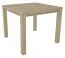 Table à manger Varbas | Chêne naturel | 80 x 80 x 77 cm | Design moderne et compact