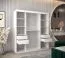 180 cm de large Armoire avec 10 casiers et 2 portes | Couleur: Blanc / Noir Abbildung