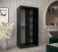 100 cm de large Armoire avec 5 casiers et 2 portes | Couleur : Blanc / Noir Abbildung