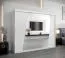 250 cm de large Armoire avec 3 portes | 10 casiers | Couleur: Blanc Abbildung