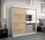 200 cm de large Armoire avec 10 casiers et 2 portes | Couleur: Chêne Sonoma / Blanc Abbildung