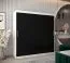 200 cm de large Armoire avec 10 casiers et 2 portes | Couleur: Blanc / Noir Abbildung