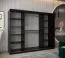 250 cm de large Armoire avec 10 casiers et 3 portes | Couleur: Noir Abbildung