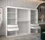 250 cm de large Armoire avec 10 casiers et 3 portes | Couleur: Blanc Abbildung