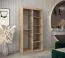 100 cm de large Armoire avec 2 portes | 5 casiers | Couleur : Blanc Abbildung